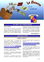 La première page du dernier Bénon