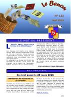 La première page du dernier Bénon