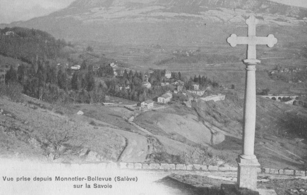Mornex vu de la croix de Monnetier