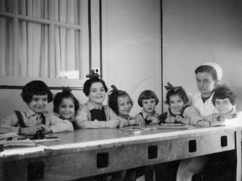 Monique en 1952 au Rayon de Soleil