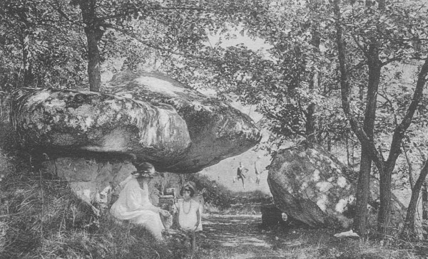 Les blocs erratiques de l’hôtel-restaurant du Château de l´Ermitage