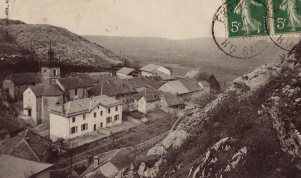 Chaumont, l'école et le Vuache (1910)