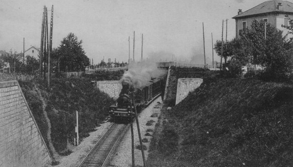 Train dans la tranchée du Brouaz