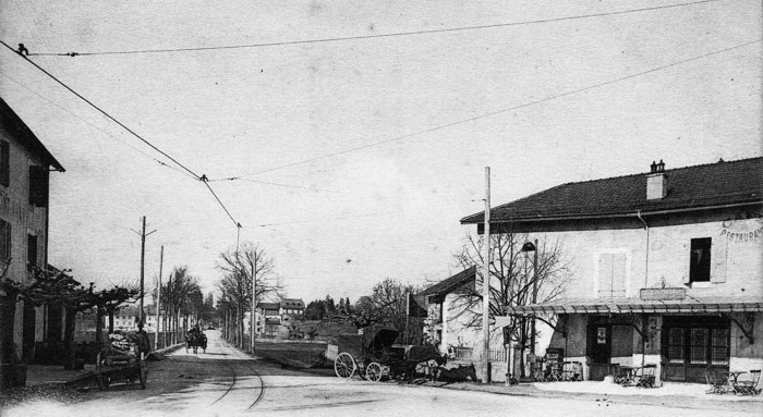 Le carrefour d'Étrembières à la Belle Époque