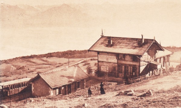 Gare terminus du Chemin de fer du Salève (1906)