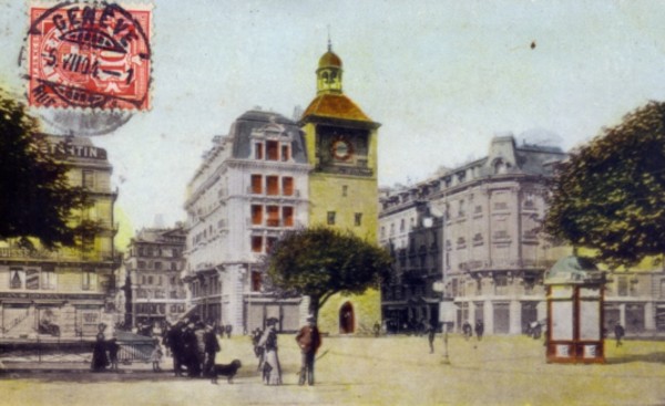 Genève, la Tour de l´île vers 1904