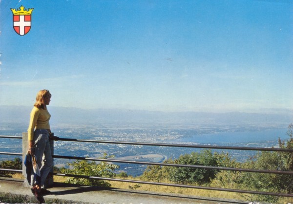 Lac Léman depuis la gare du téléphérique du Salève