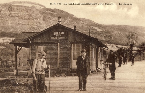 Douane de zone au Châble-Beaumont (v. 1934)