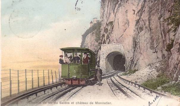 Évitement en aval du tunnel entre 1901 et 1905