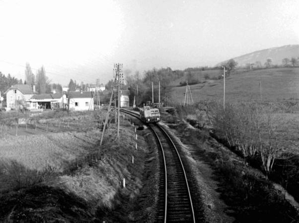 Autorail FNC à Saint-Julien en 1949-50