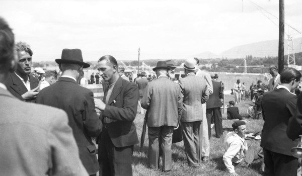 Visite du chantier de Verbois (juillet 1942)
