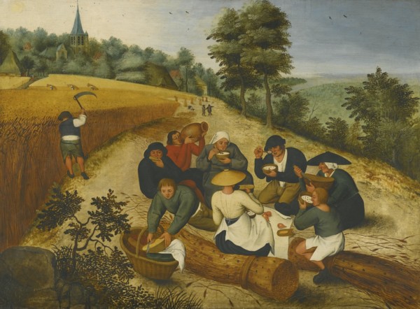 « L’ Été : moissonneurs au repos » par Pierre Brueghel le Jeune (1600)