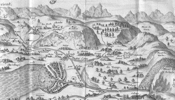 Carte du Genevois (1685)