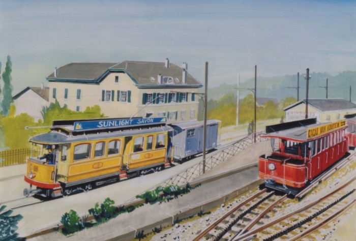 Correspondance ferroviaire en gare d’Étrembières