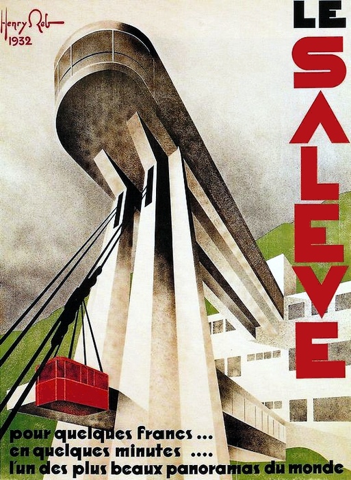 Téléphérique du Salève, par Henry Reb (1932)