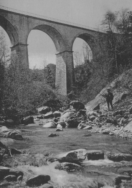 Le viaduc, le pêcheur et le Viaison
