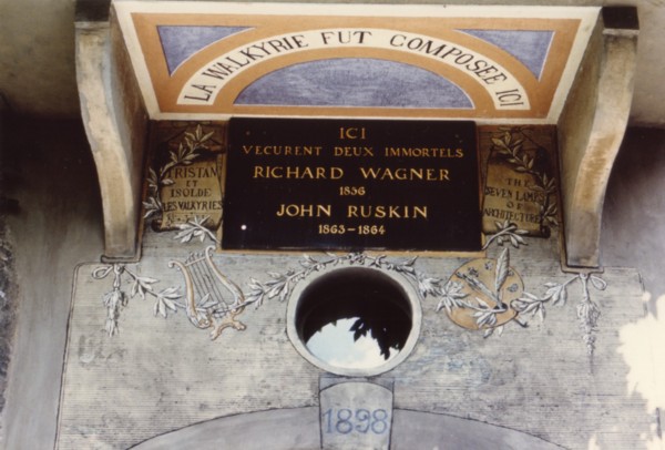 Pavillon des Glycines, séjour de Wagner et Ruskin (1992)