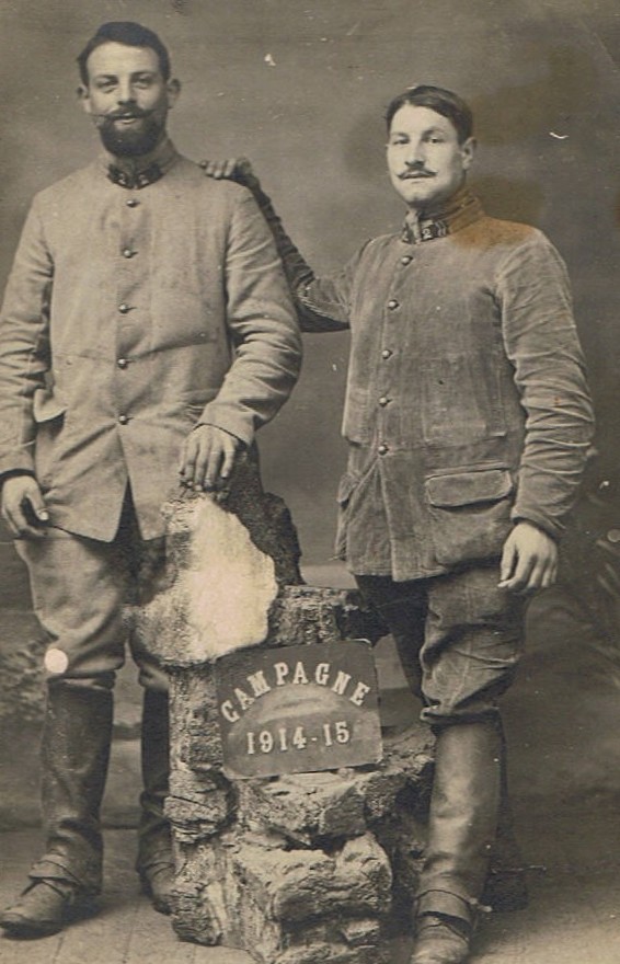 Édouard Larue et Joseph Fournier, Poilus en 1915