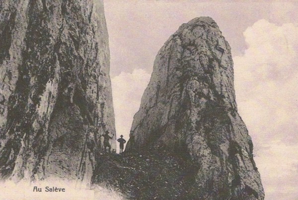 Pierre à Papet, un des rochers du Salève