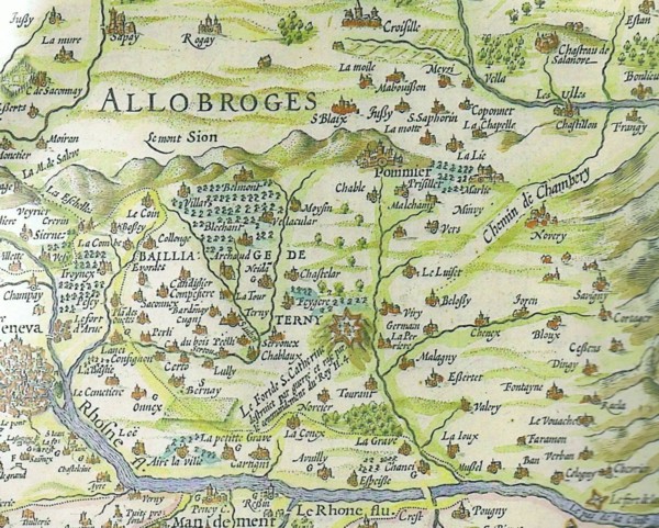 Carte du Genevois (1609)