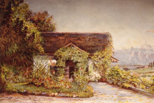 Le jardin du Pavillon des Glycines (vers 1860)