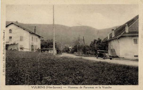 La RN 206 à Faramaz (Haute-Savoie)