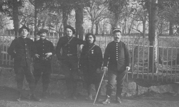 Gardes-frontière à Gaillard (1916)