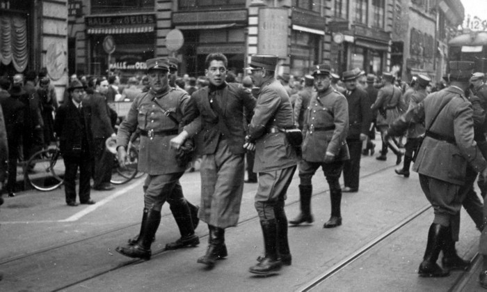 Militant frontiste arrêté le 1er juin 1935 à Plainpalais